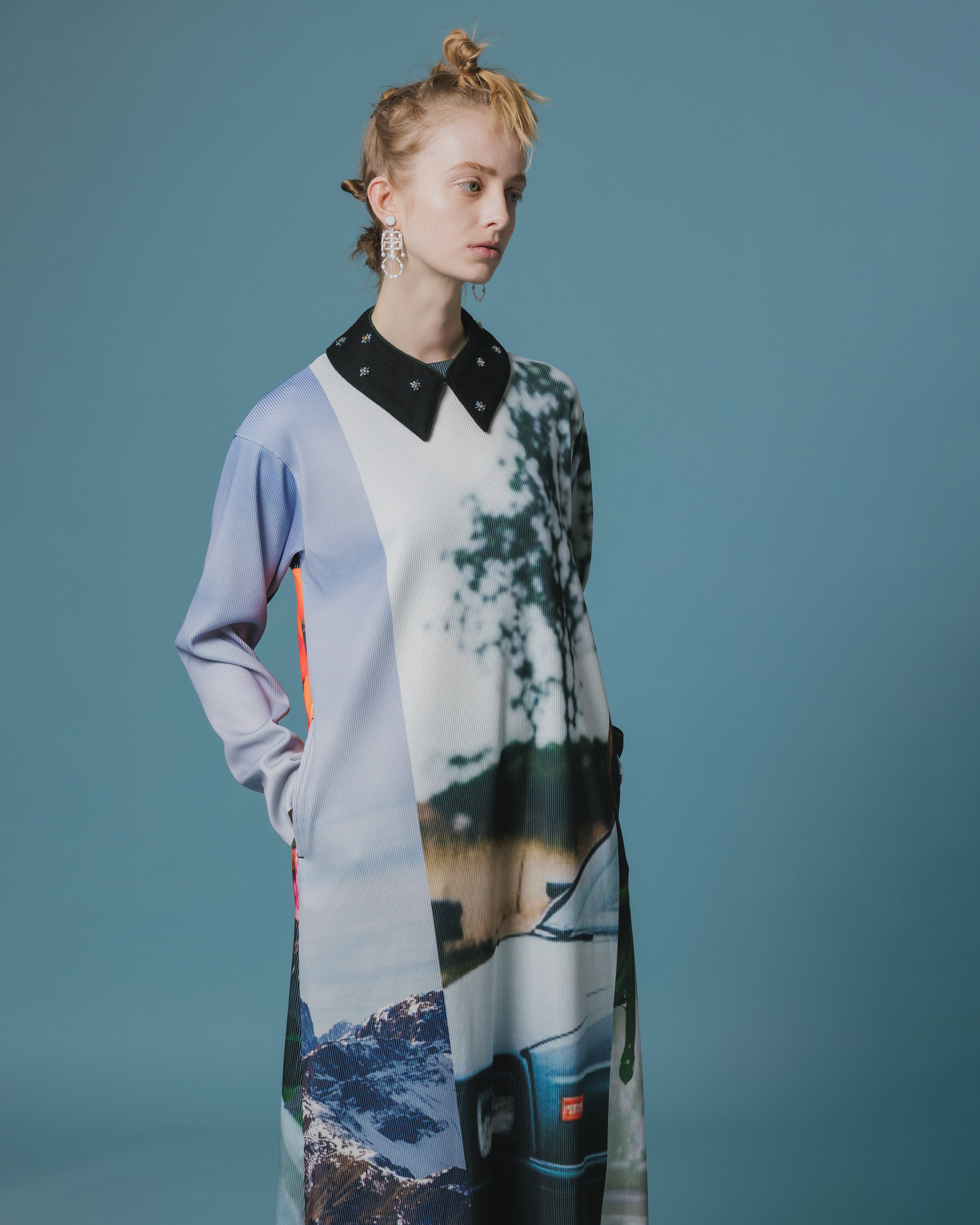 NON TOKYO ノントーキョー】 / DIRECT PRINT RIB ONE-PIECE ダイレクト