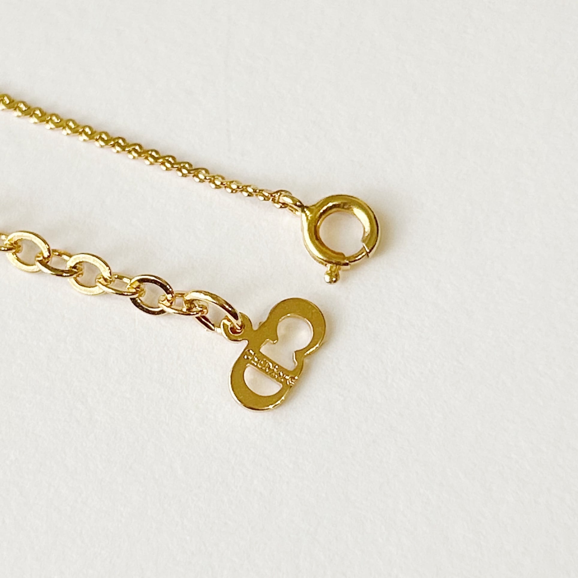 N7170】Christian Dior simple small CD necklace/クリスチャン