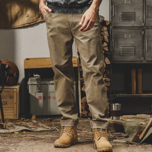 Vintage straight cargo pants ( 3color )