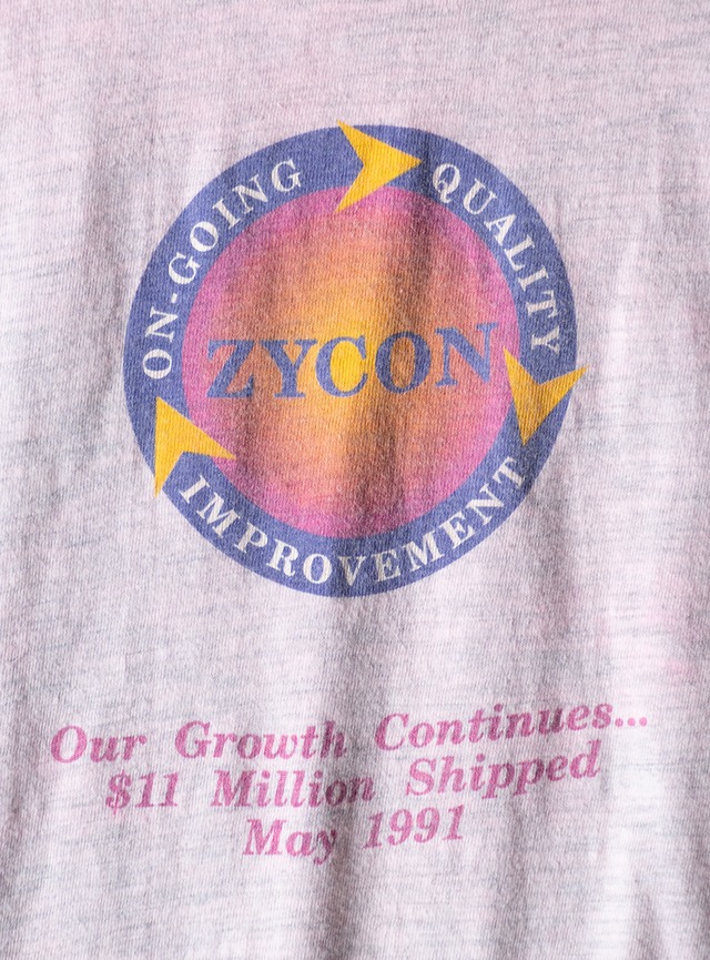 "Zycon Corporation" 1990s Company logo t-shirt