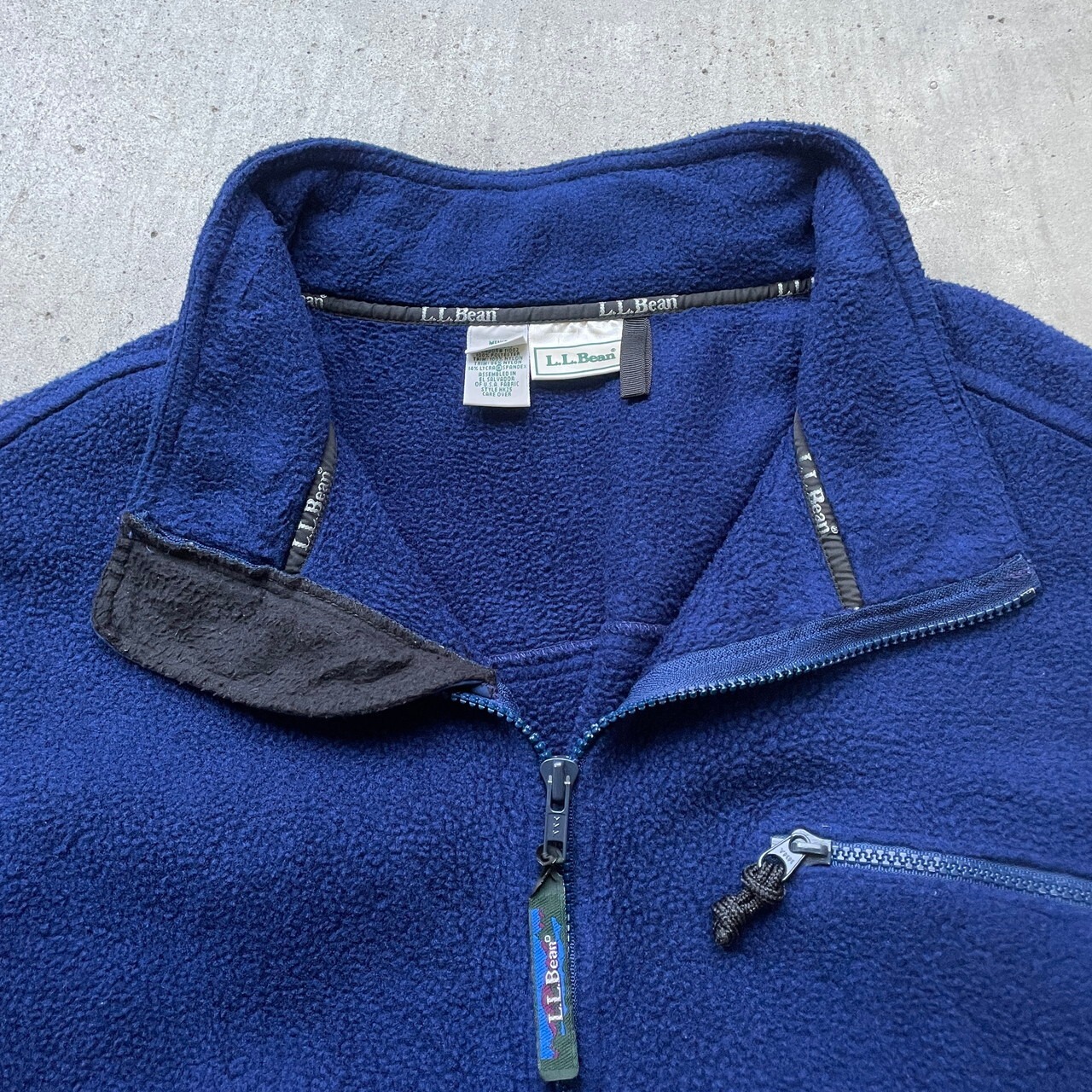 90年代 L.L.Bean エルエルビーン フリースプルオーバー ハーフジップ 