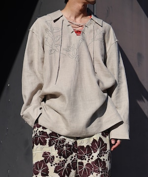 TANAKA / ST-255-LIE  THE TUNIC (LINEN ENBROIDERY)