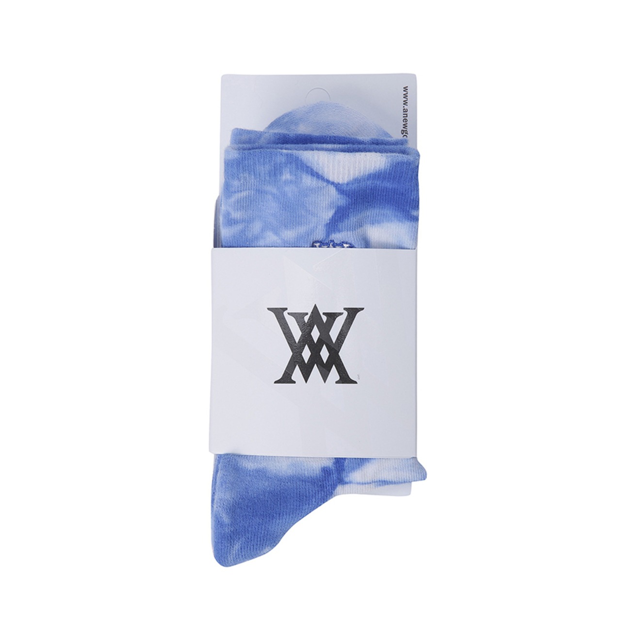 ANEW MEN TIE-DYE MEDIUM NECK [サイズ: F (AGDUMSC03BLF)] [カラー: BLUE]