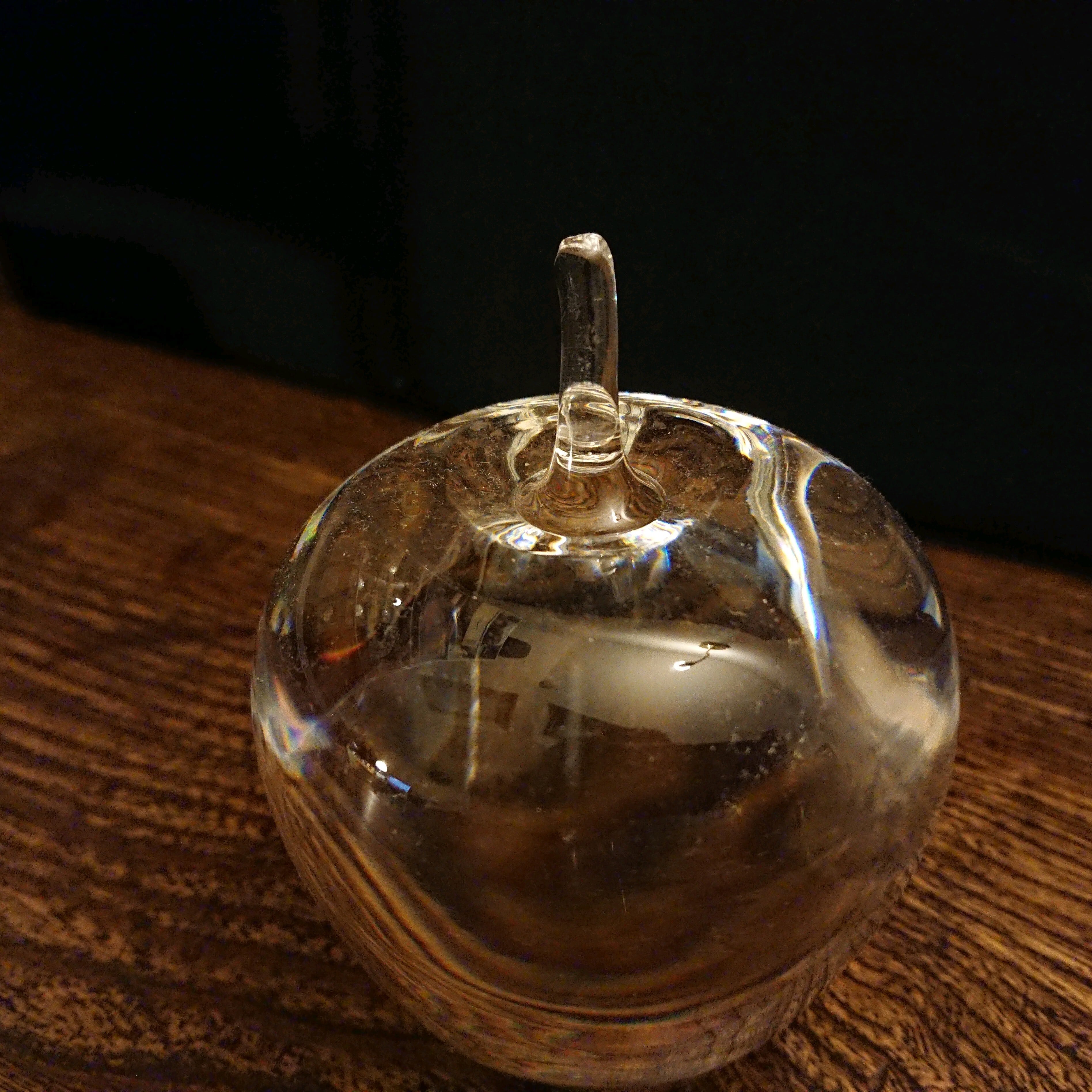 Steuben/スチューベン クリスタルガラス リンゴ アップル オブジェ 