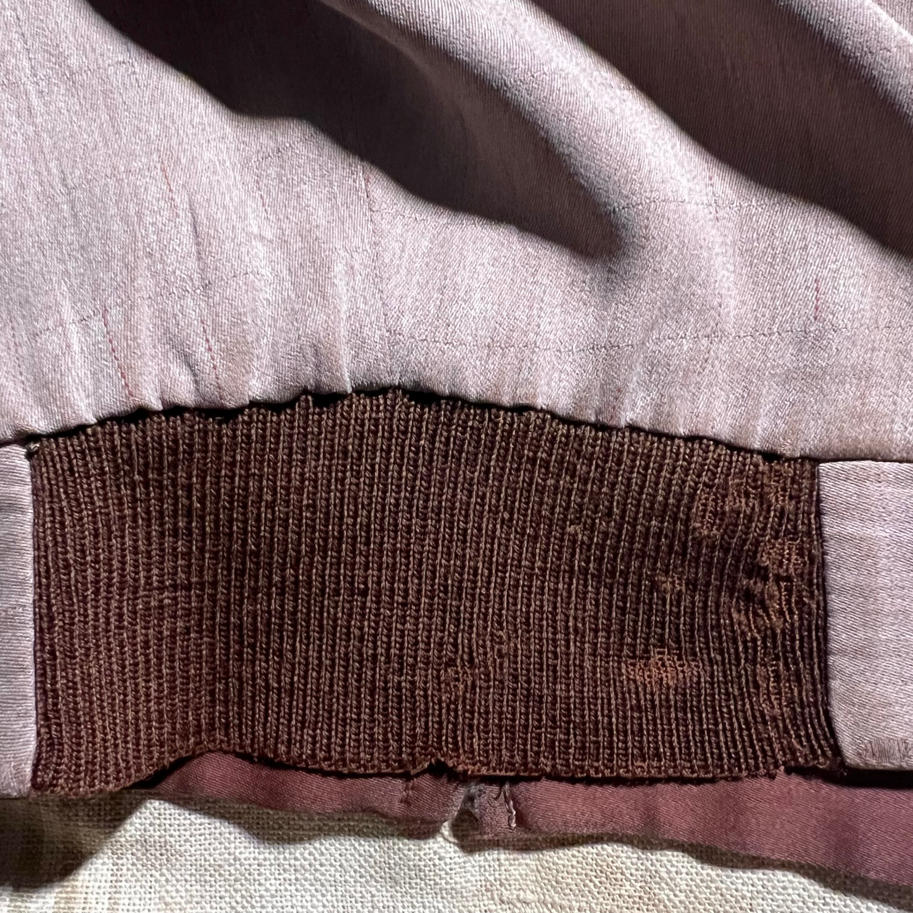 50s｜ギャバジンジャケット（ギャバジャン）｜TALONジップ 絣調