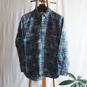 BLUE BEAR パッチワークシャツ(DEAD STOCK) US [C2953]