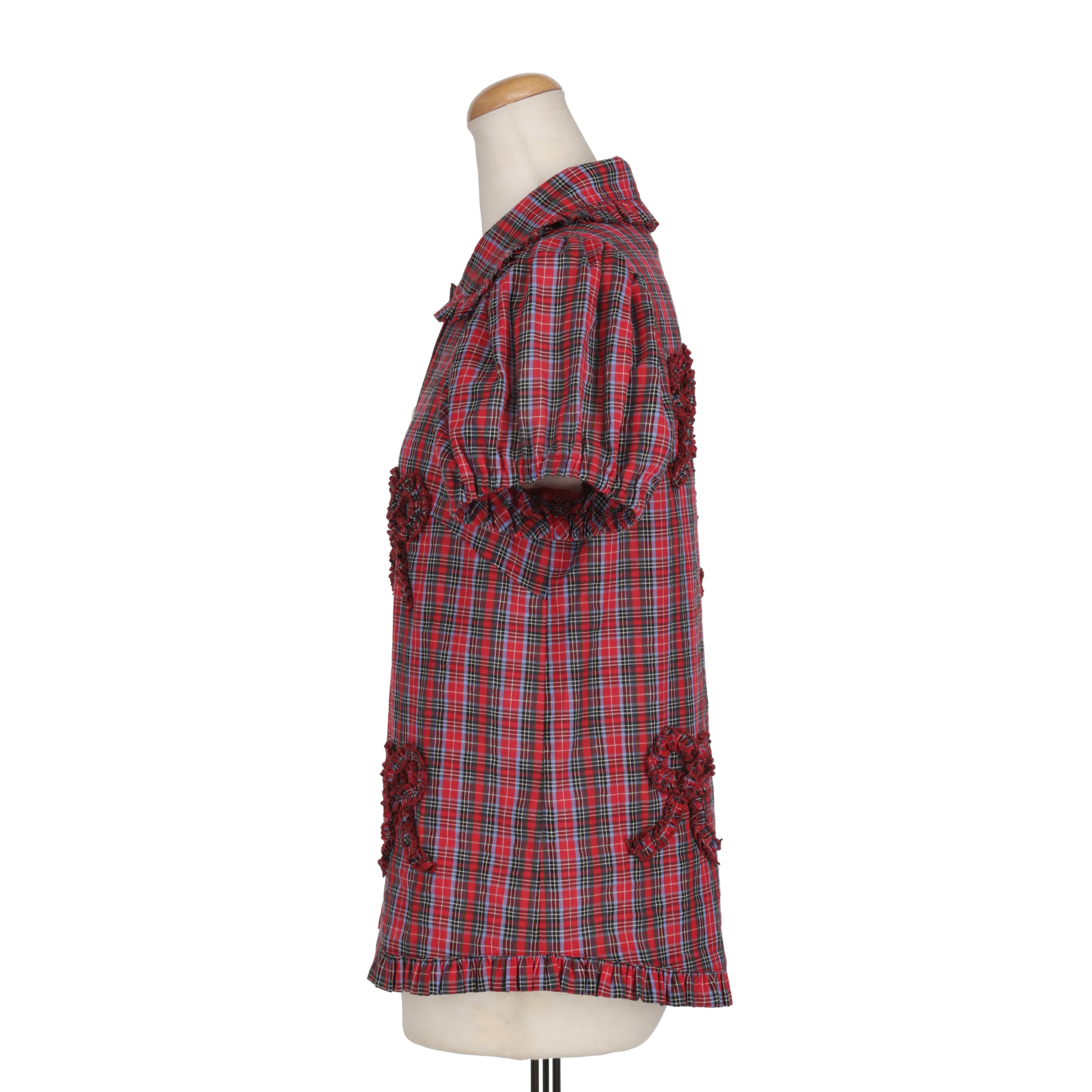 リボンデコレーションブラウス　RED