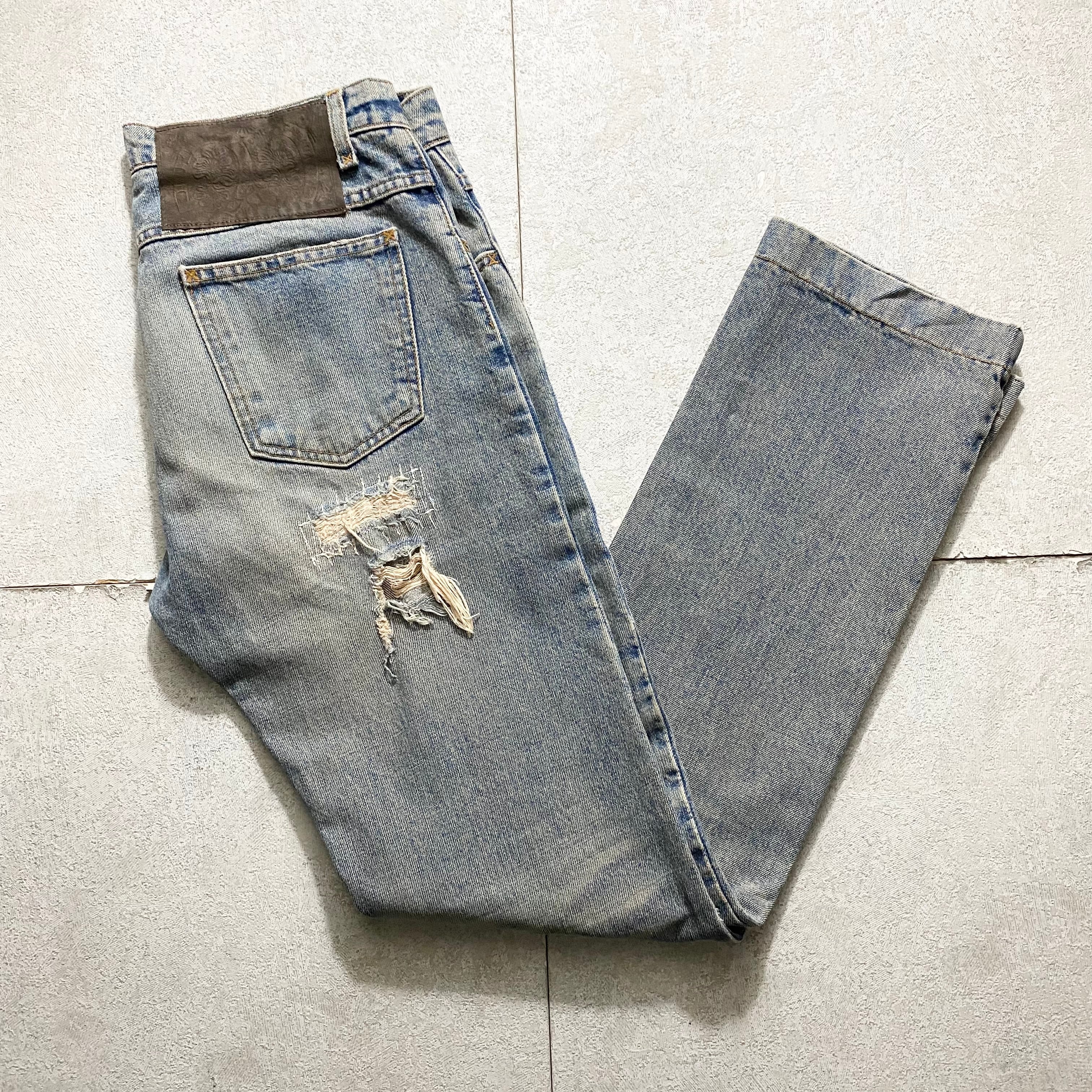 vintage DOLCE&GABBANA distressed denim pants | NOIR ONLINE