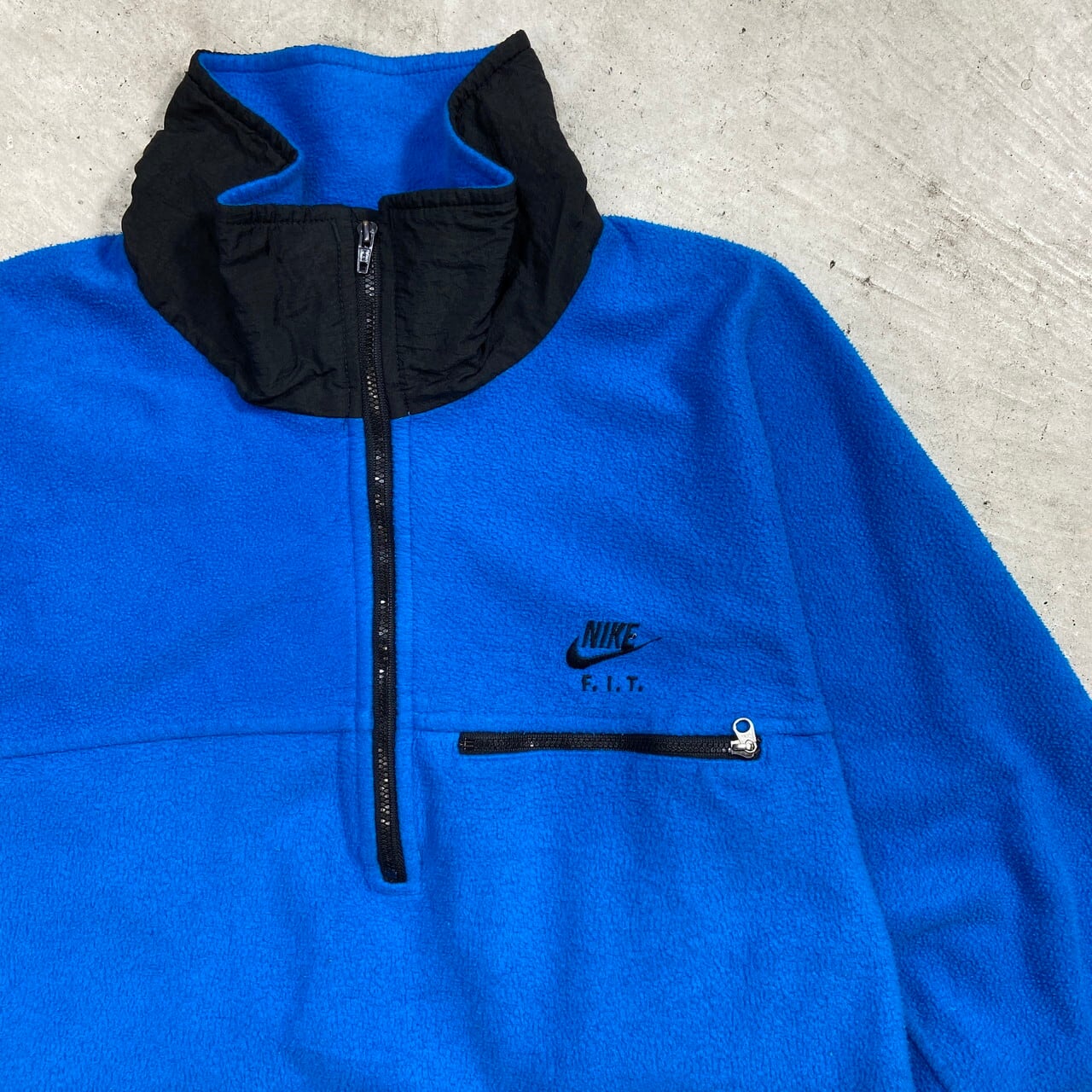 90年代 NIKE F.I.T. ナイキ スモールスウォッシュ ハーフジップ