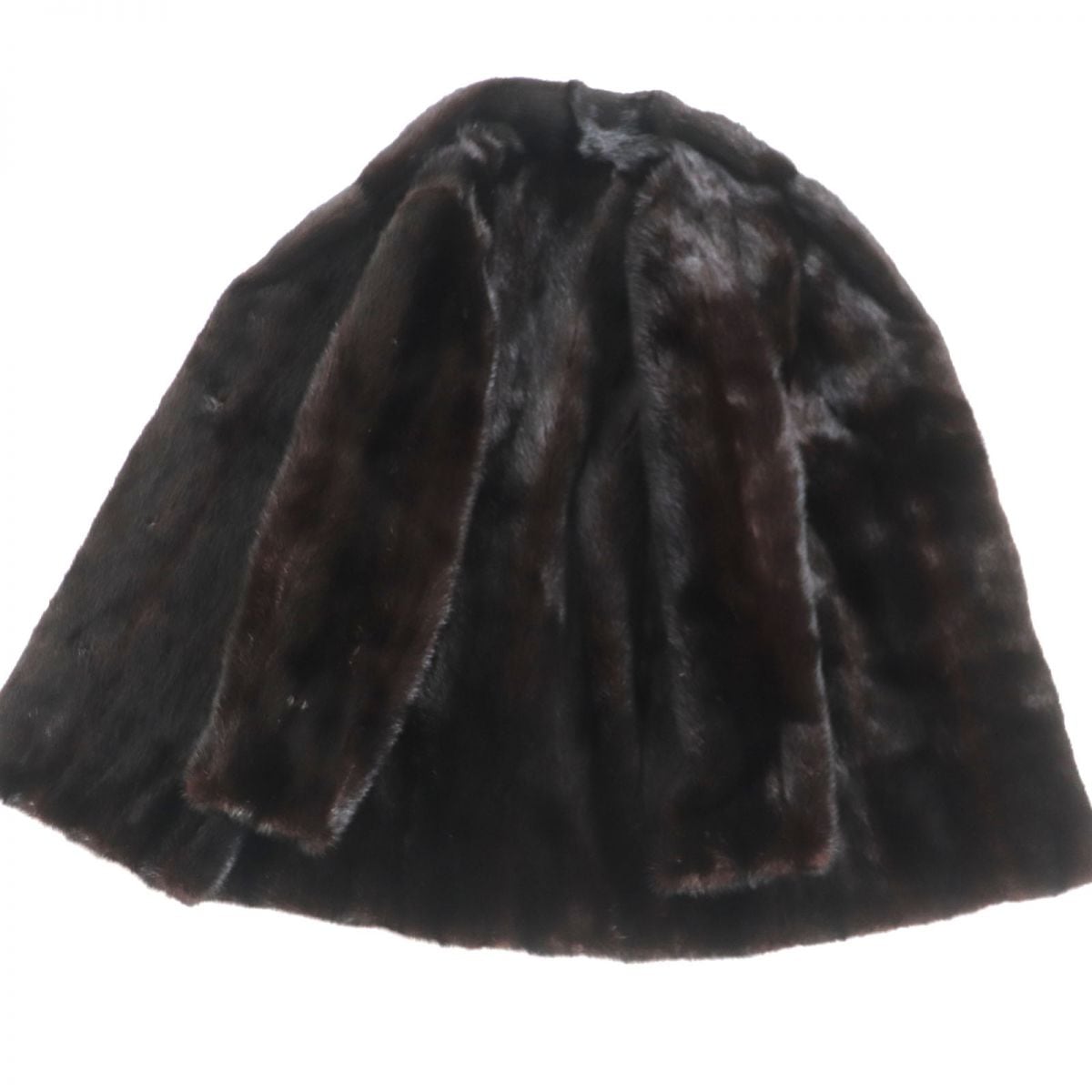 美品▽SAGA MINK サガミンク 逆毛 本毛皮コート ダークブラウン