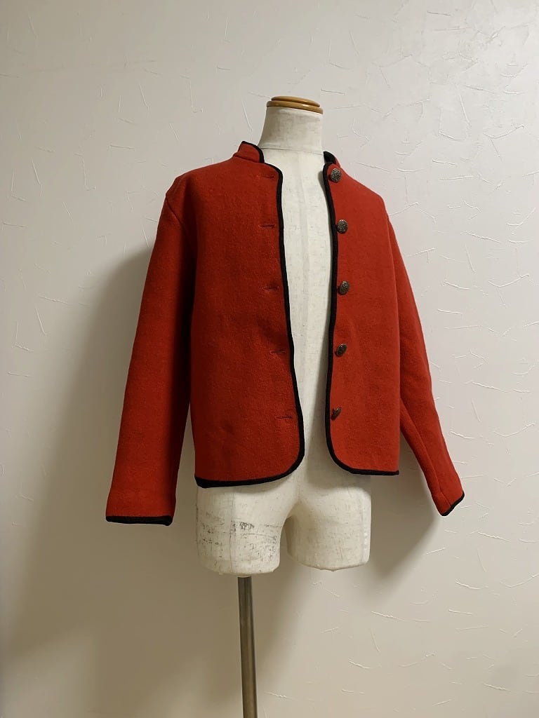 1960~70's Euro Piping Design Tyrolean Short Jacket