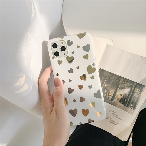 シンプル iPhoneケース 12ProMax 12Pro 12 12mini 11Promax 11 8ケース ミニハート 大人かわいい オシャレ 人気スマホケース 送料無料♡