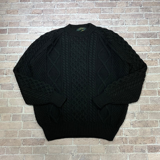 1990s MAINE BAY FISHERMAN KNIT BLACK