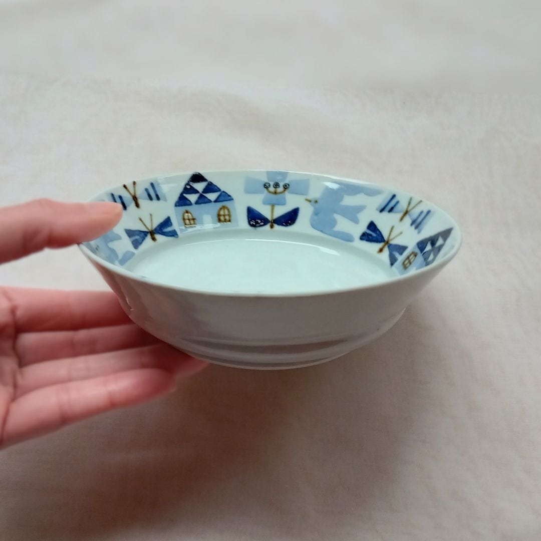 深皿5寸「LIFE」 十二月窯