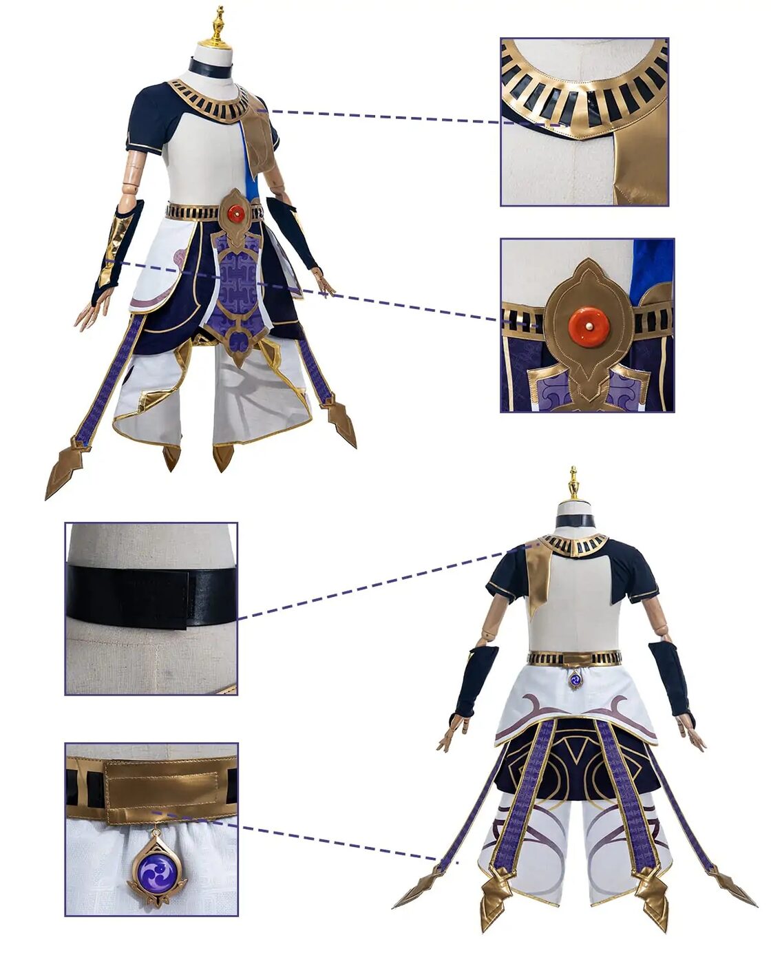 セノ Genshin コスプレ ウィッグ付き イベント 大人用 仮装 文化祭 原 