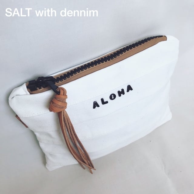 ALOHAポーチ(white) No.3588