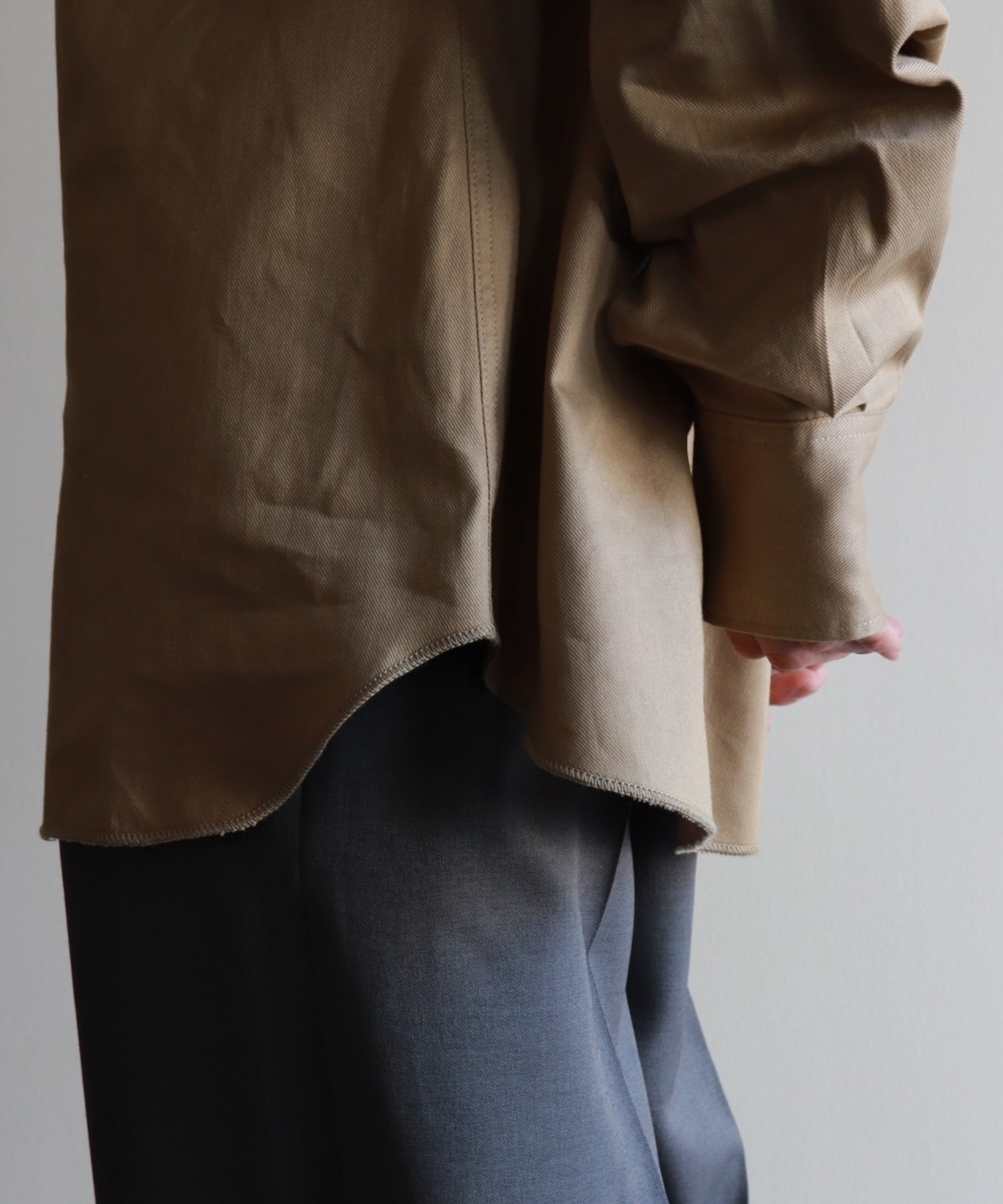 FUMIKA_UCHIDA / FU-V-SH001 TWILL LONG SLEEVE SHIRT FUMIKA_UCHIDA / FU-V-SH001 TWILL LONG SLEEVE SHIRT