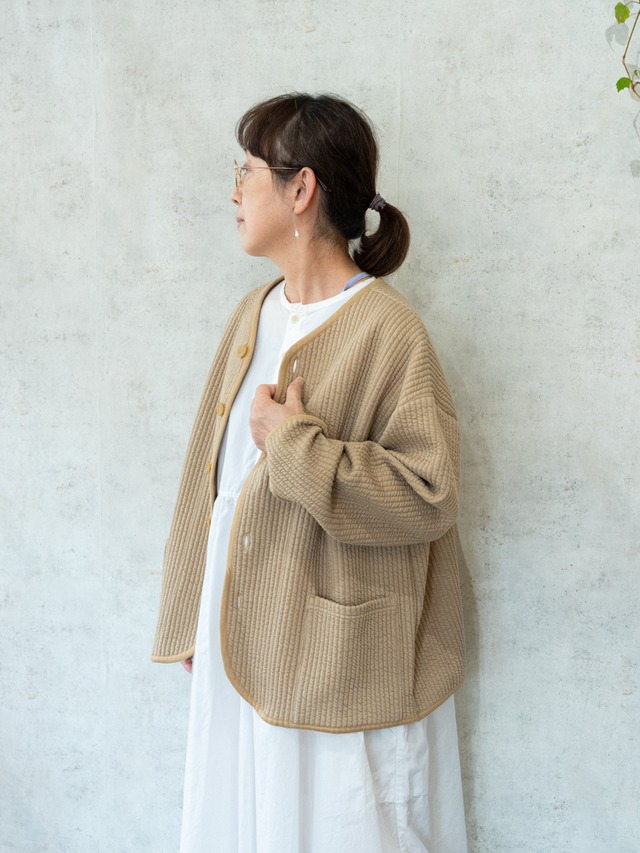 [grin]ストライプキルトライナージャケット