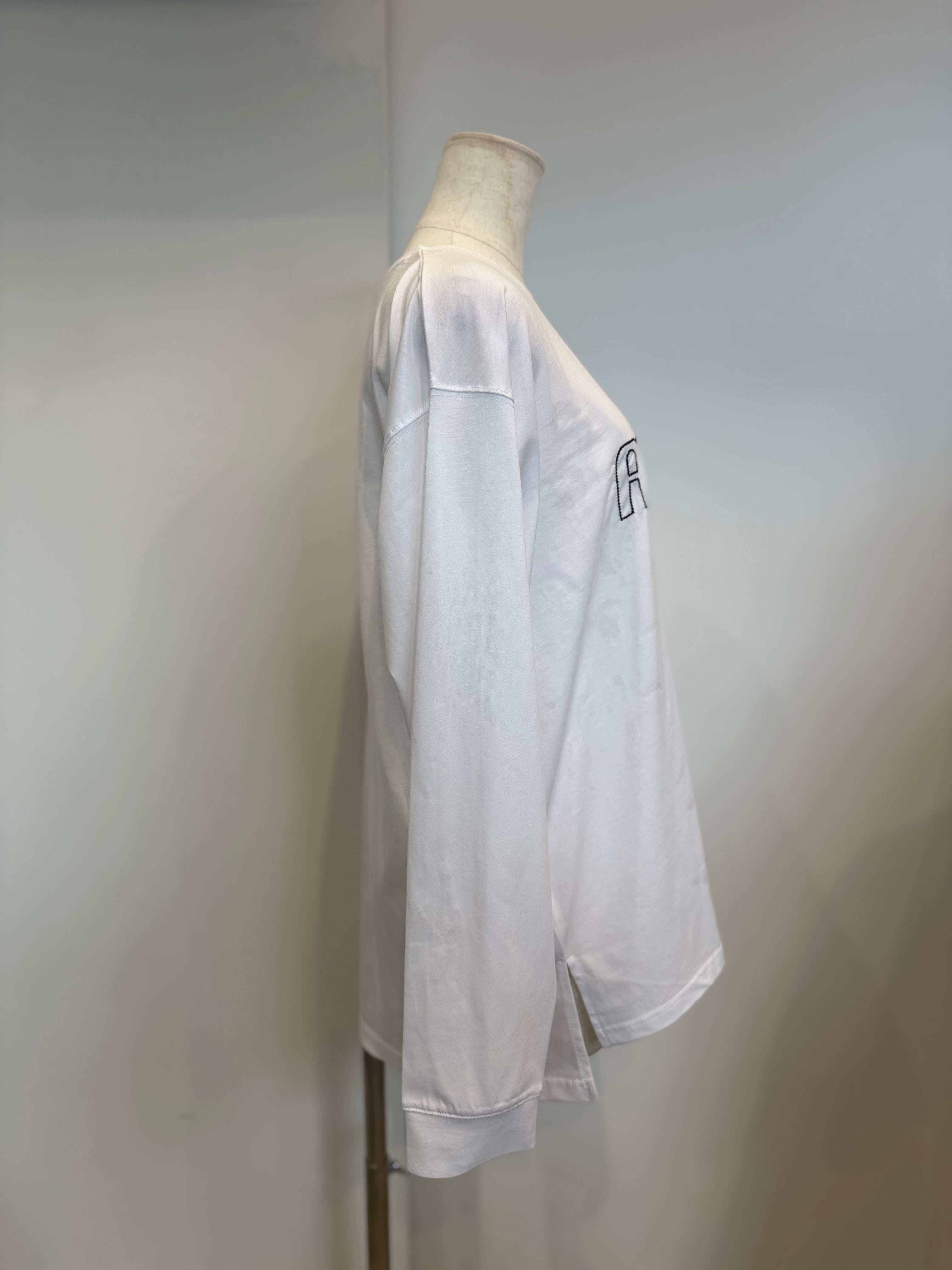 【SELECT】ロゴチェーン刺繍ロンT