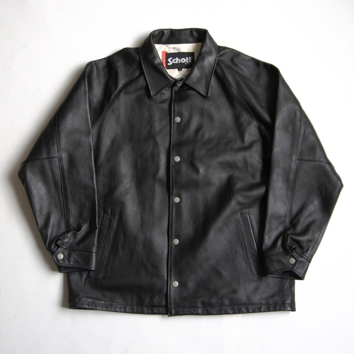 vintage GIANNI VERSACE black leather tailored jacket | Pay ID