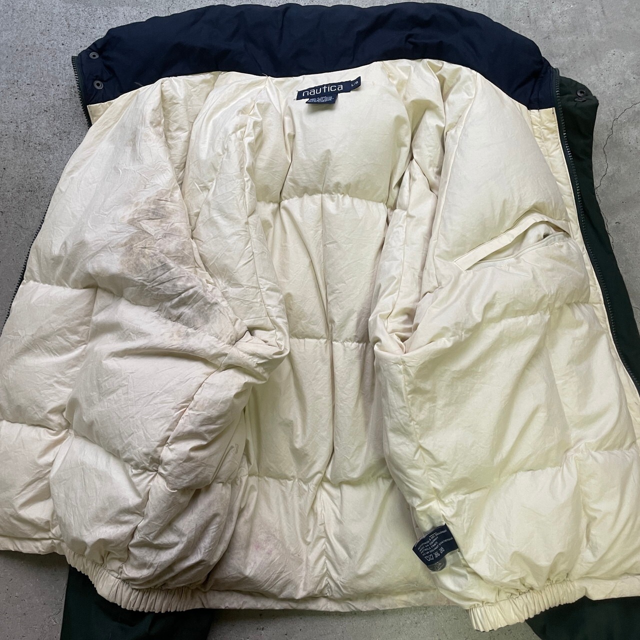 90年代 NAUTICA EXPEDITION ノーティカ ダウンジャケット メンズL 古着 