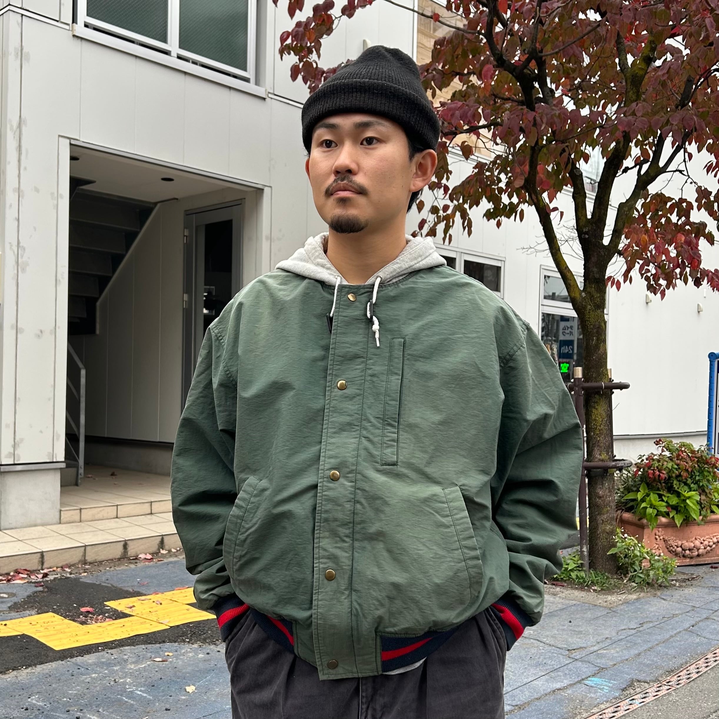 90's Ralph Lauren Hooded Versity Jacket L / ポロラルフローレン