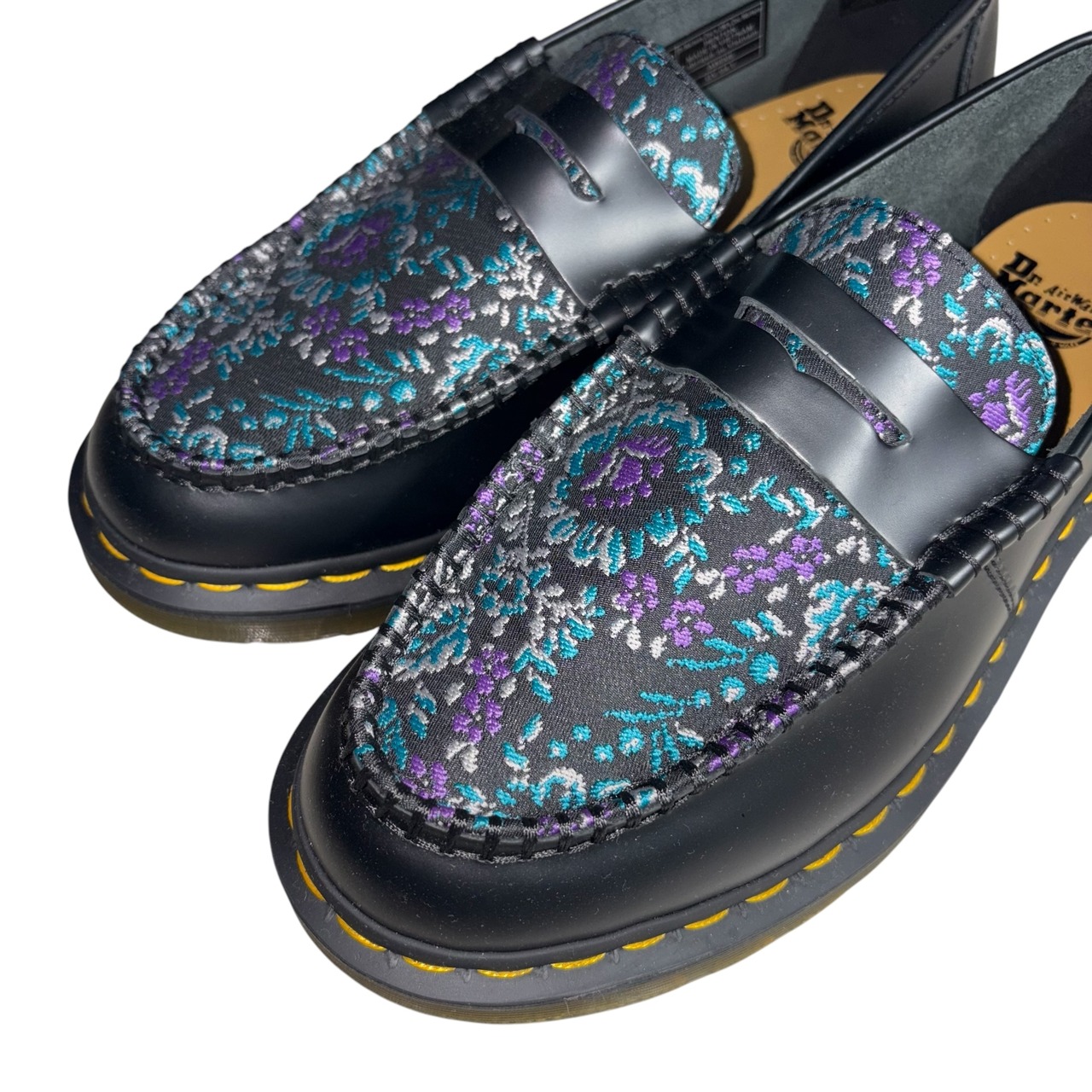 Dr.Martens “PENTON” floral jacquard loafers