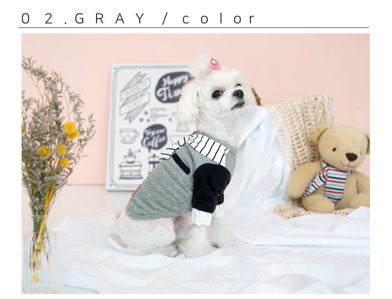 【SALE】ピクニックTシャツ S ~ XL 2color  /  犬服 ドッグウェア 綿100％ 犬の服 小型犬 中型犬 ペット用品 top30