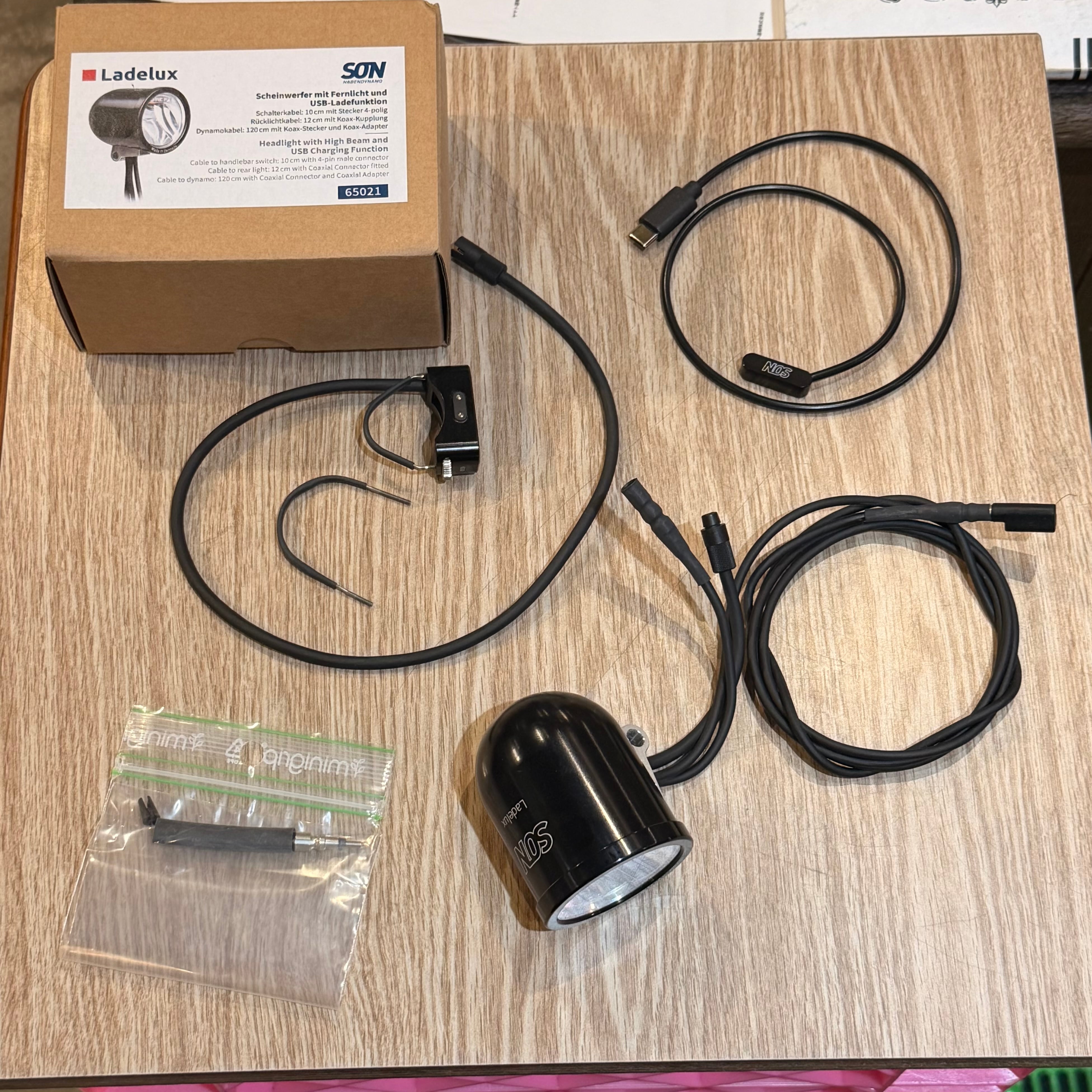 SON NABENDYNAMO】LADELUX USB充電ケーブルセット Lサイズ（46cm