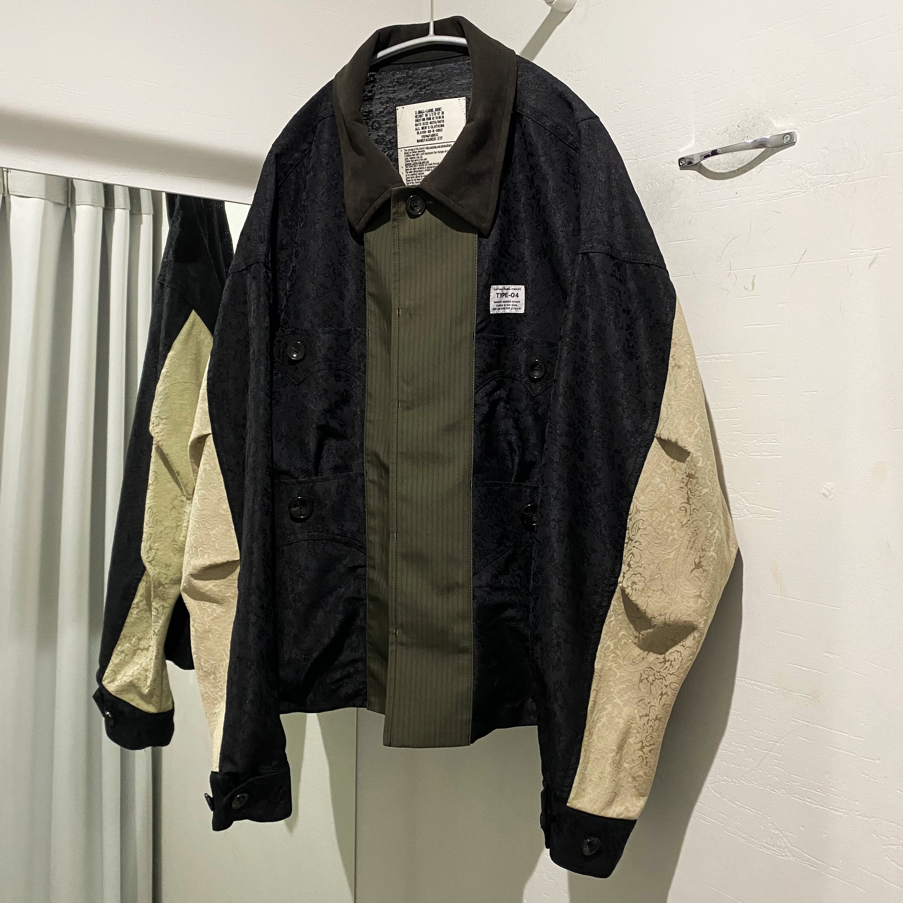 elephant TRIBAL fabrics 24ss front panel cuba shirt blouson 