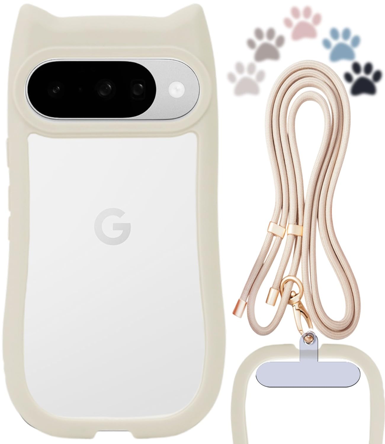 shinyle スマホケース google 用の pixel10 ケース 猫耳 クリア カバー 可愛い グーグル 向けの ピクセル 10 ショルダーケース ストラップ付き スマホケース pixel 携帯ケース 耐衝撃 スマホカバー 透明 韓国 googleピクセル 向けの クリアケース 肩掛け 首掛け ストラップ かわいい おしゃれ ねこみみ