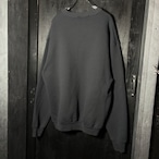 90s USA製　Fruit of the loom メッセージスウェット 黒　