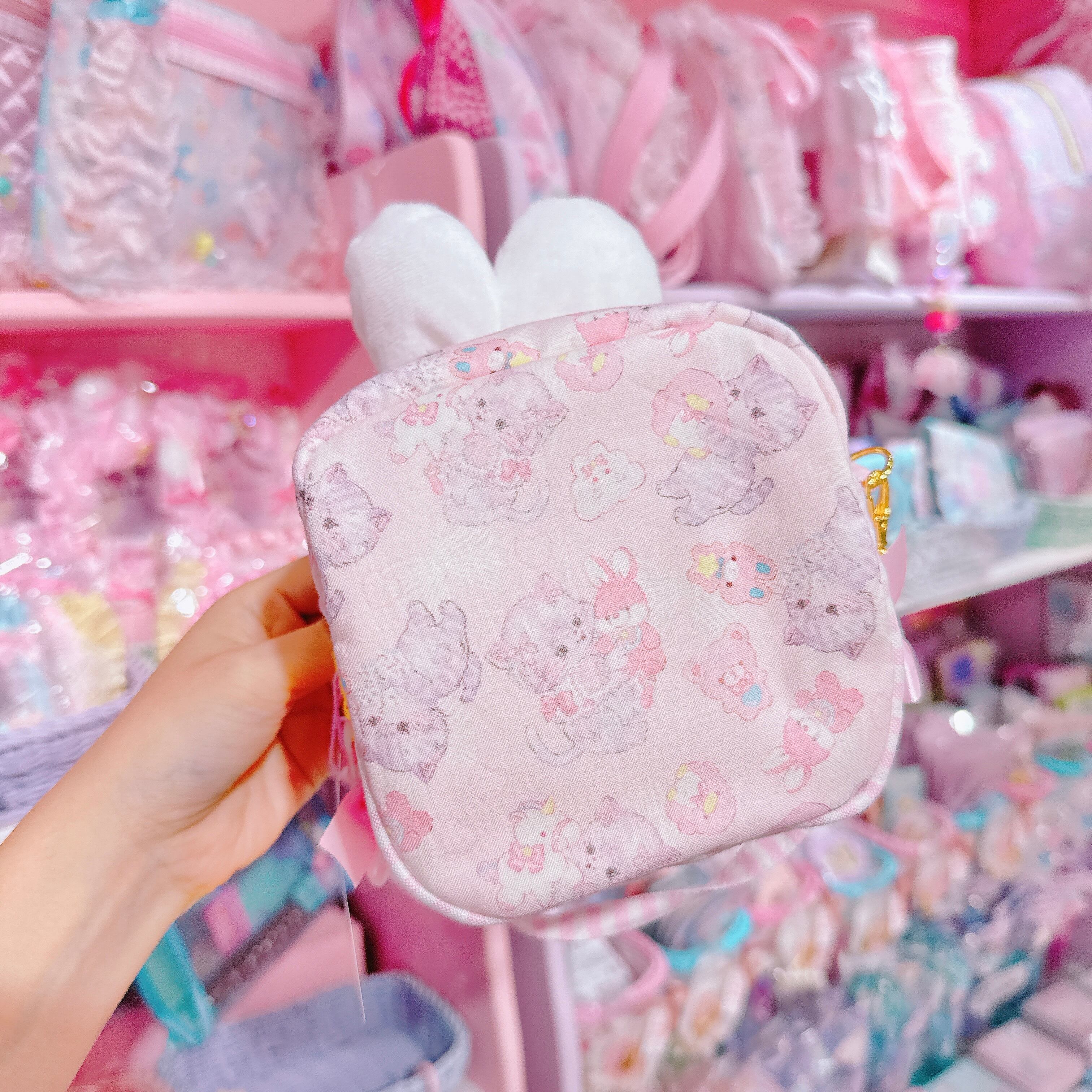 【F1】68-19耳付きスクエアポーチ