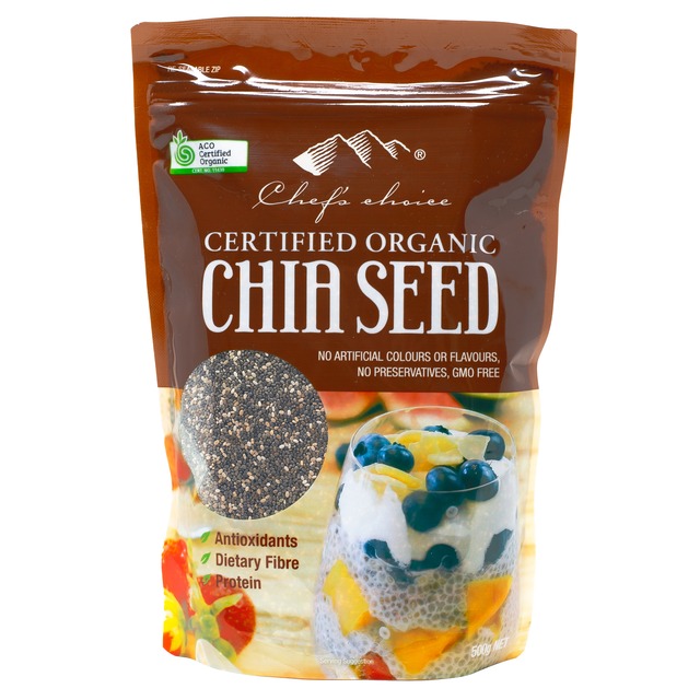 シェフズチョイス オーガニック チアシード 500g Organic Chia Seed 有機チアシード