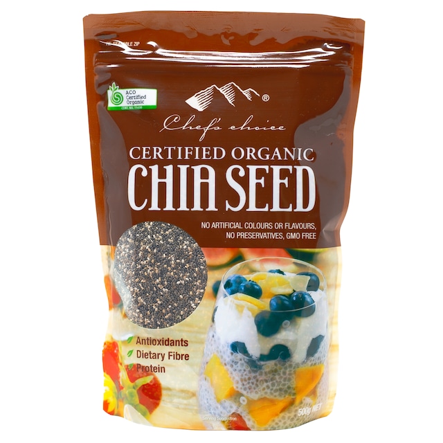 シェフズチョイス オーガニック チアシード 500g Organic Chia Seed 有機チアシード