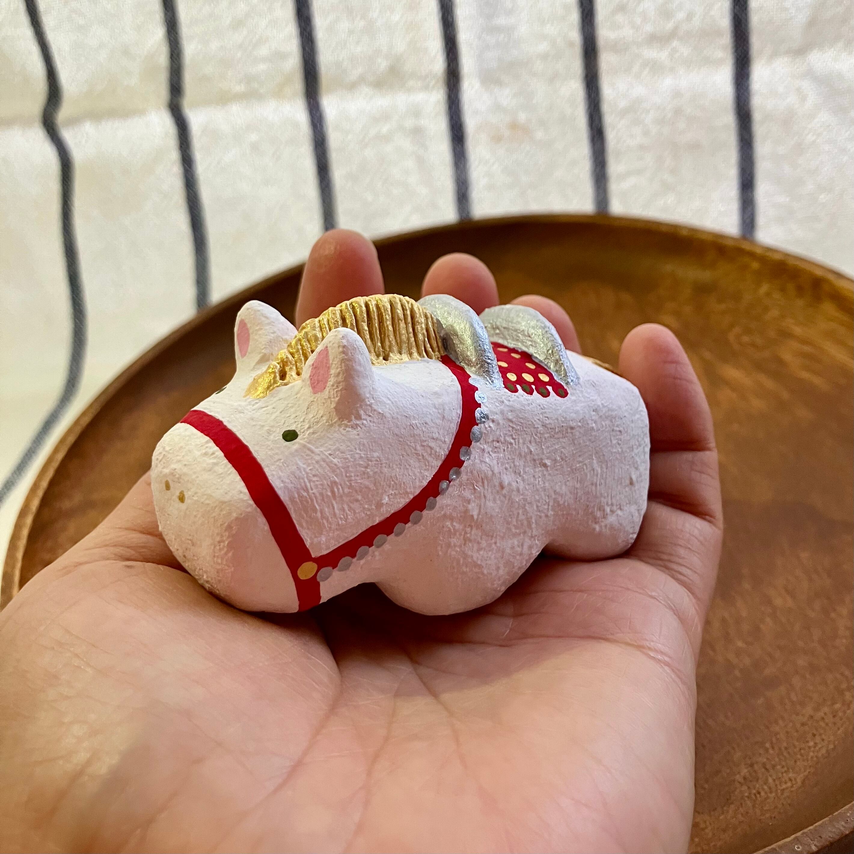 干支・お馬ちゃん張り子A・小サイズ | シッポ堂