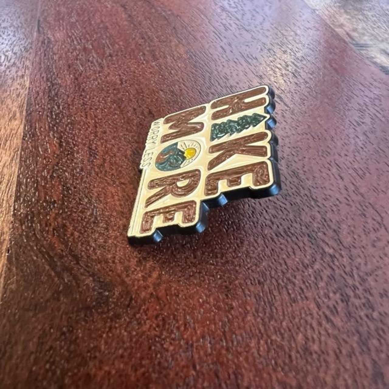 TOPANGA Jewelry pin brooch HIKE MORE | present gift　