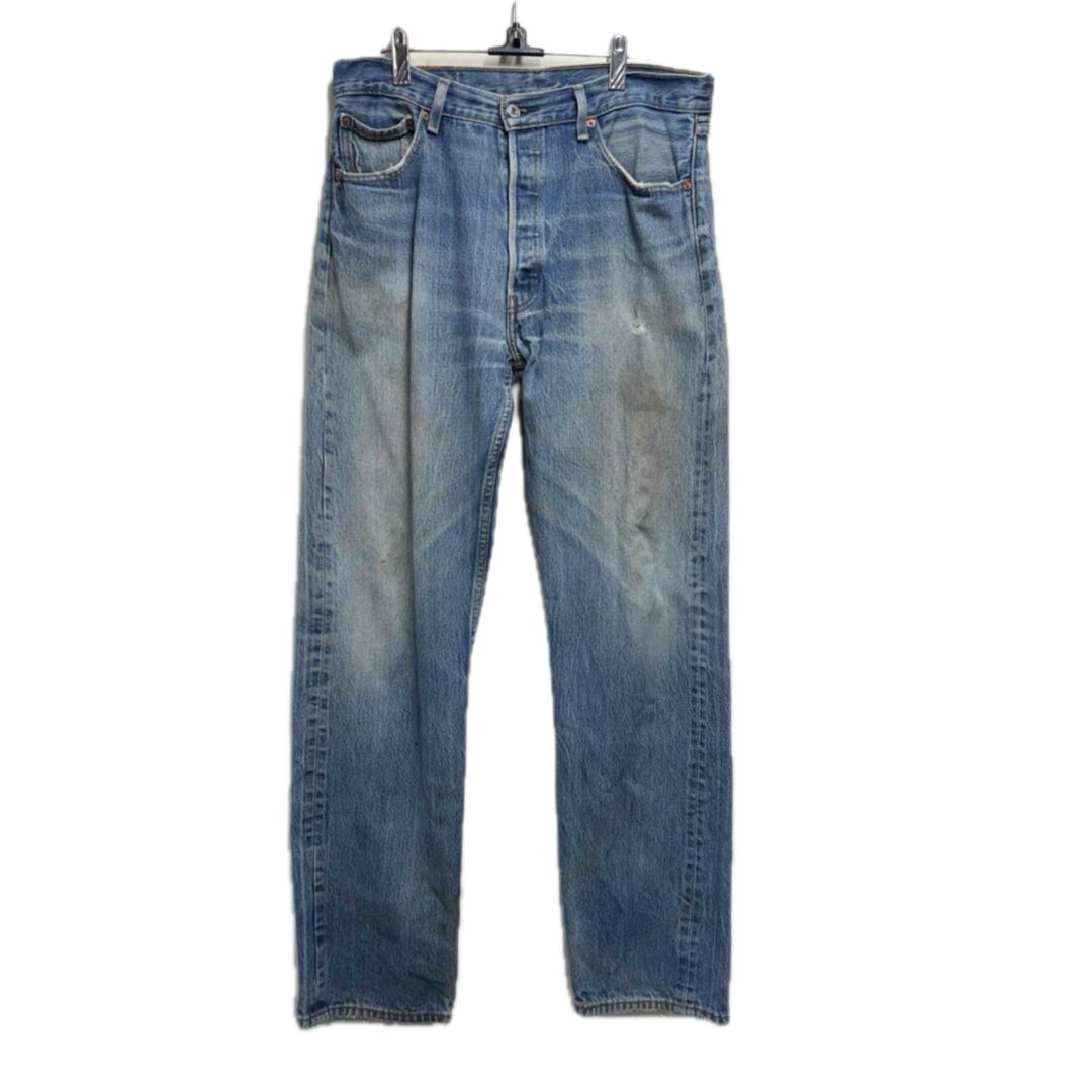 90.s（アメリカ製）リーバイス501ワイドストレートデニムパンツW35L32 