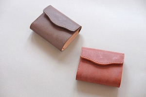 plain wallet(ダークグレー、ブラウン)