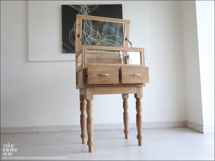 「 T様 サイズオーダーケース 」チーク無垢材 コレクションケースNU ガラスショーケース 什器 飾り棚 展示ケース ディスプレイケース 銘木家具