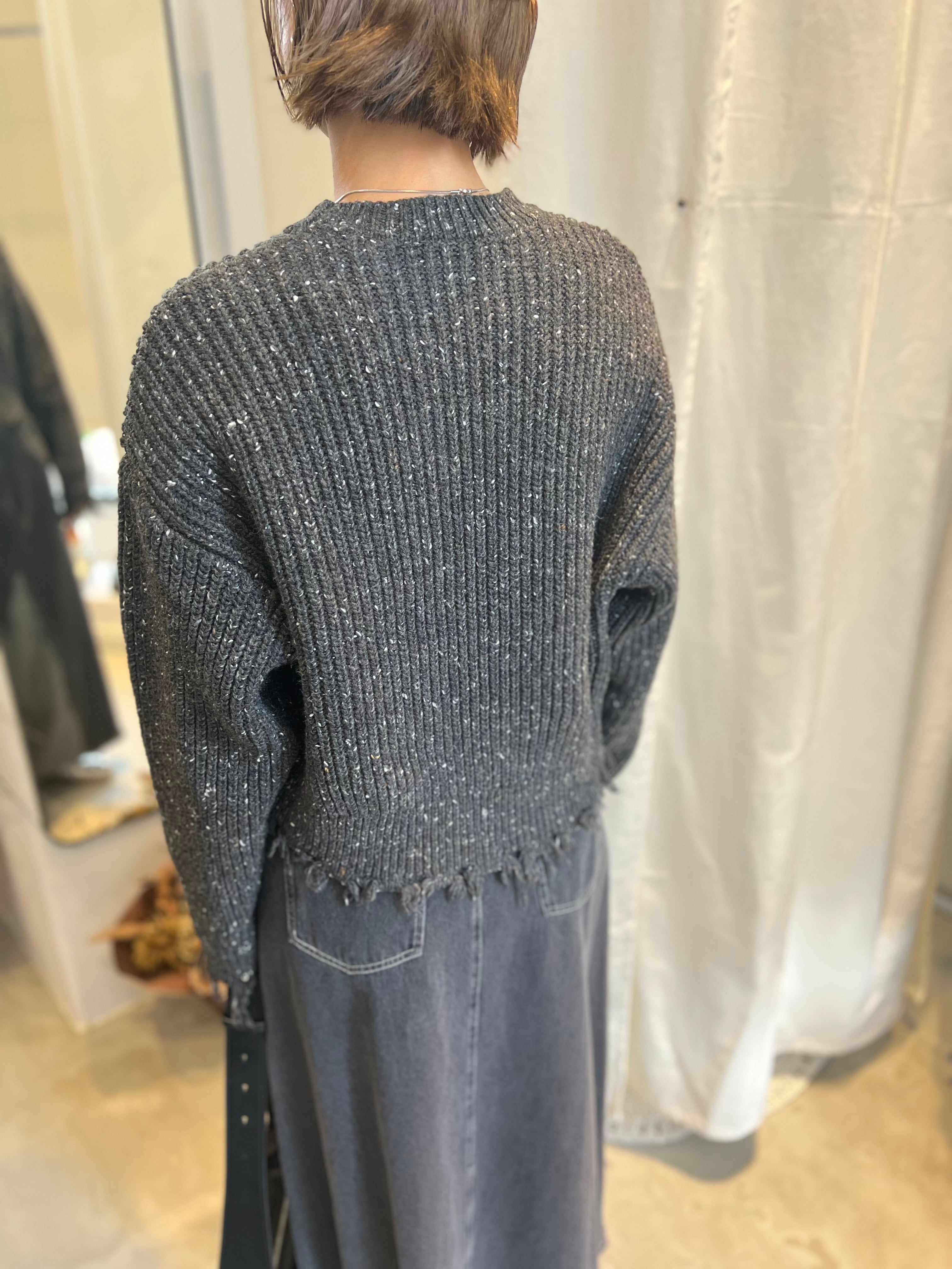 【cafune】ネップダメージニットプルオーバー 535984