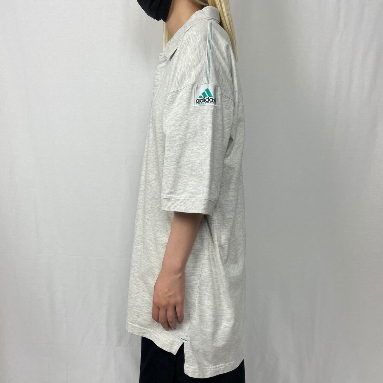 90年代 adidas EQUIPMENT アディダス ポロシャツ メンズXL 古着 90s