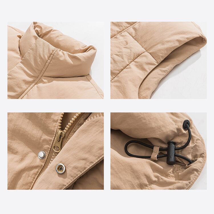 ★WARM STAND-COLLAR COTTON VEST　　A0433