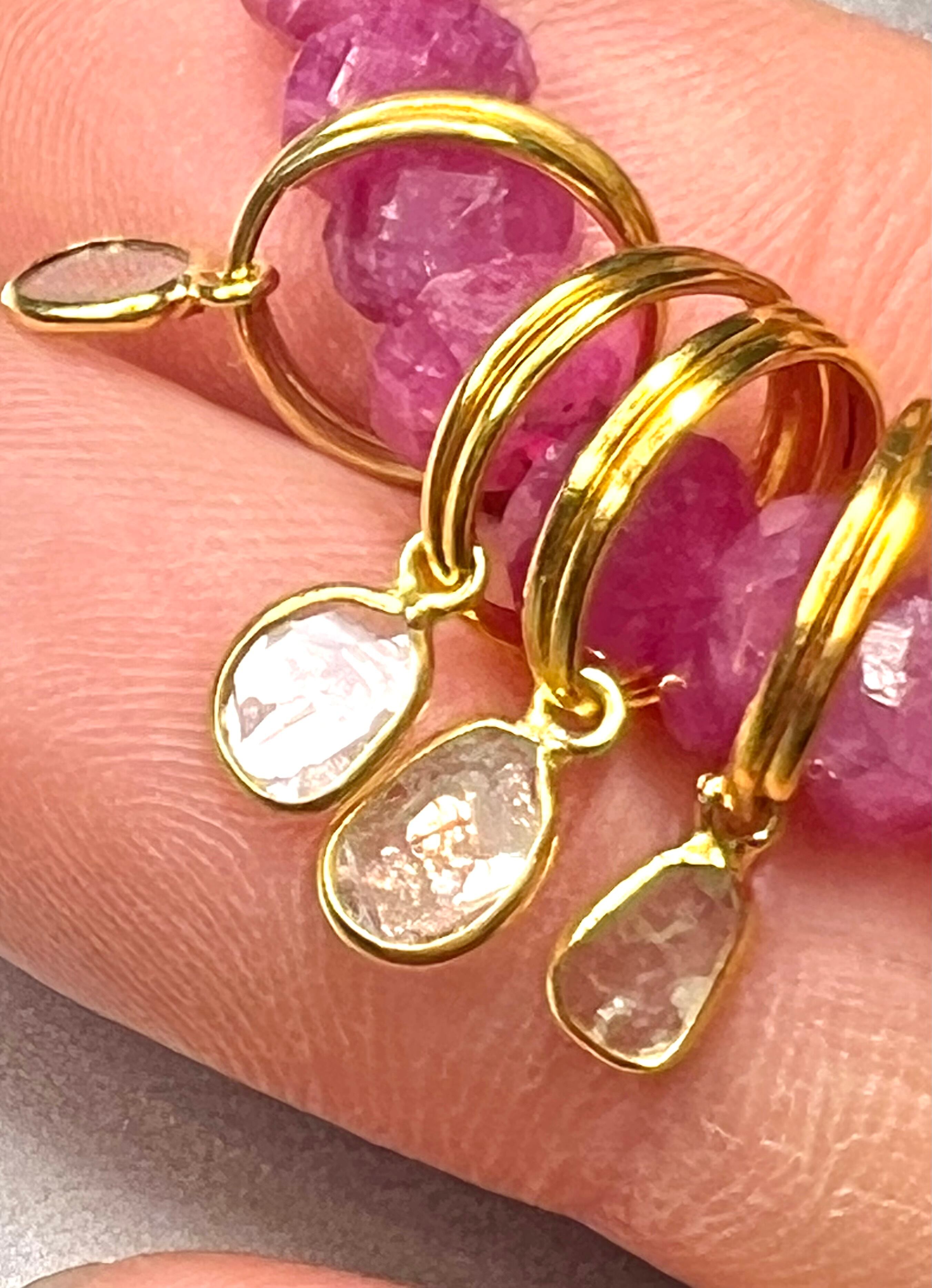 【ひとつの輝く存在】ルビー&スライスダイヤモンドブレス