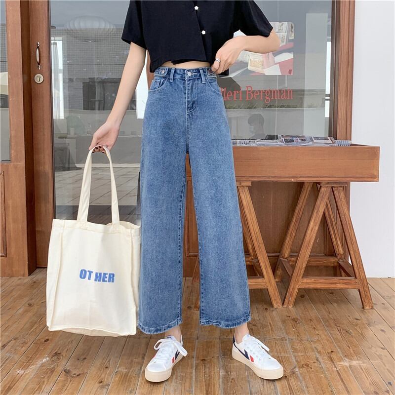 ジーンズ スプリングオータムルーズパンツ ハイウェスト 春物 秋物 1号婦人95531151004