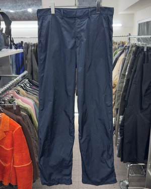 SS1999 PRADA BELTED NYLON TROUSERS