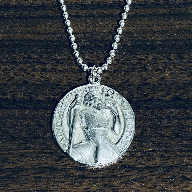 VINTAGE TIFFANY & CO. "SAINT CHRISTOPHER" Medal Charm Necklace Sterling Silver | ヴィンテージ ティファニー "セント クリストファー" メダル チャーム ネックレス スターリング シルバー