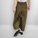 履き心地抜群 リラックスガウチョ｜オリーブグリーン｜サムネイル3