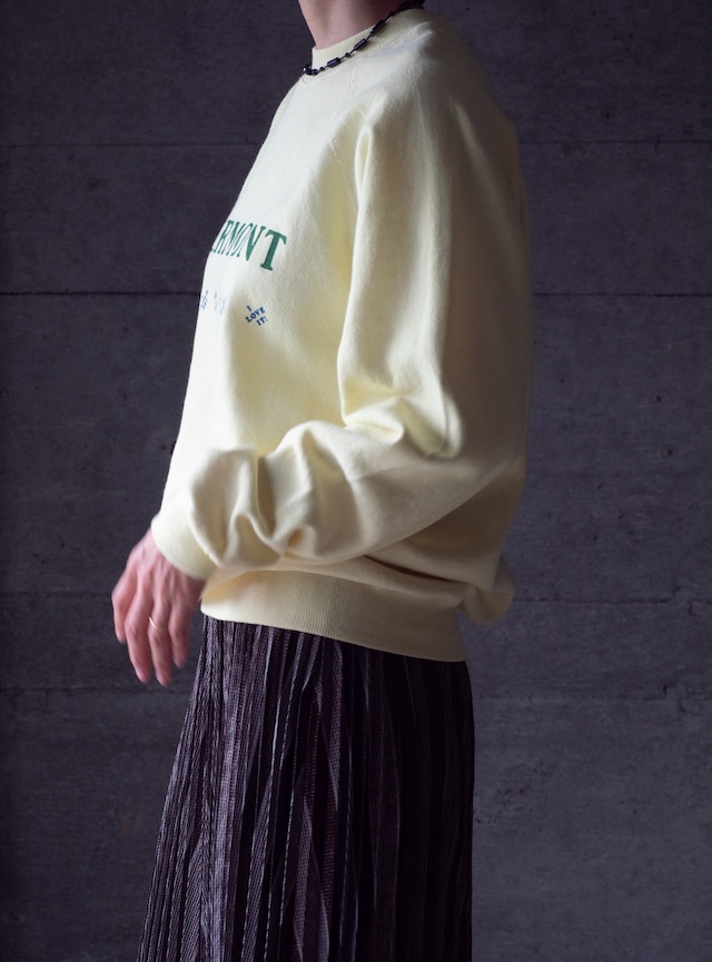 "VERMONT" 1980s Hanes body souviner sweat