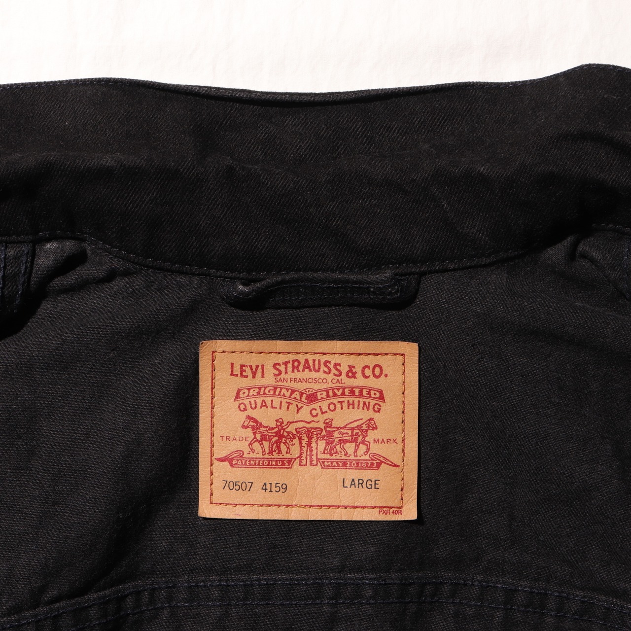 Mint L USA Levi’s 70507 サルファーブラック デニムジャケット リーバイス